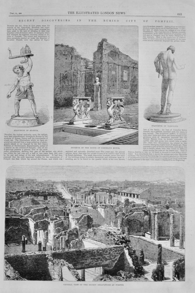 Recent Discoveries in the Buried City of Pompeii - 1864