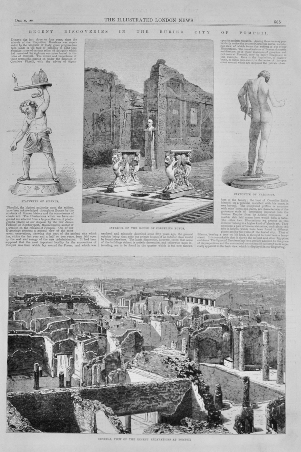 Recent Discoveries in the Buried City of Pompeii - 1864