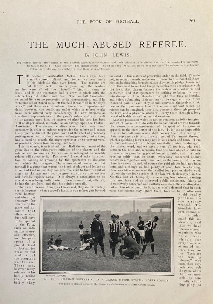 The Much - Abused Referee.  Written by John Lewis.  1906.