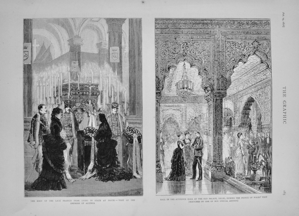 The Lying in State of Francis Deak at Pesth, 1876