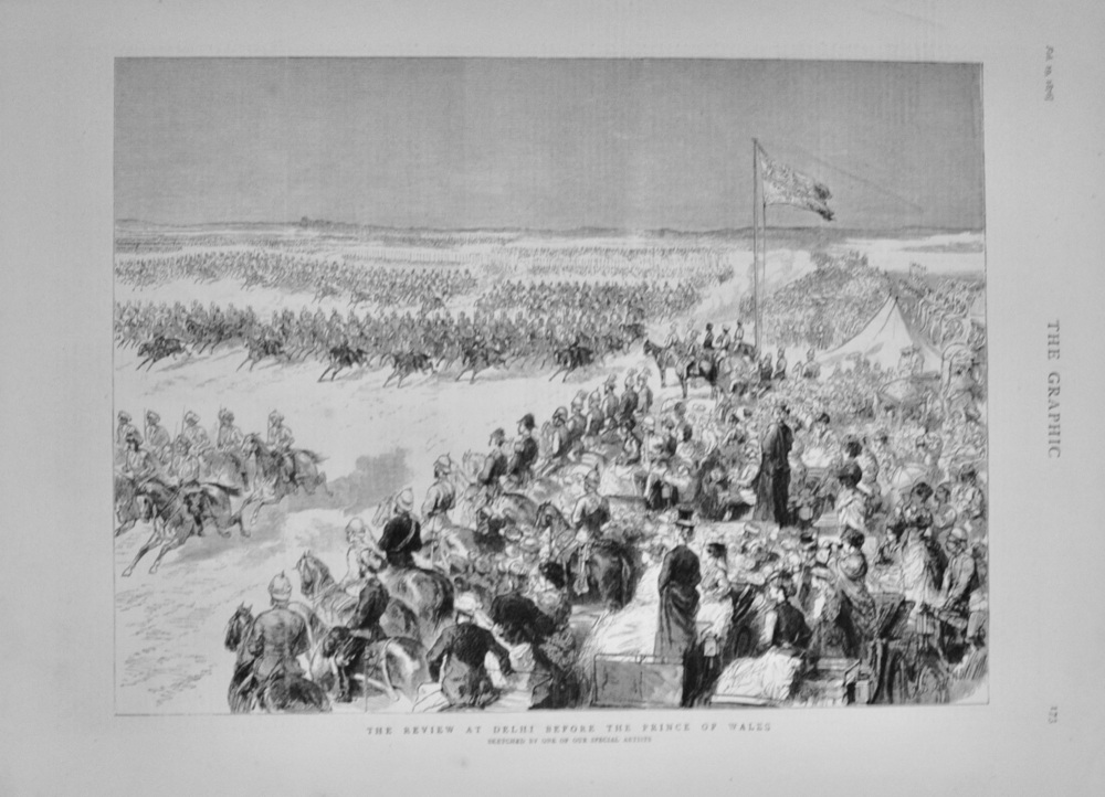 The Review at Delhi before the Prince of Wales - 1876