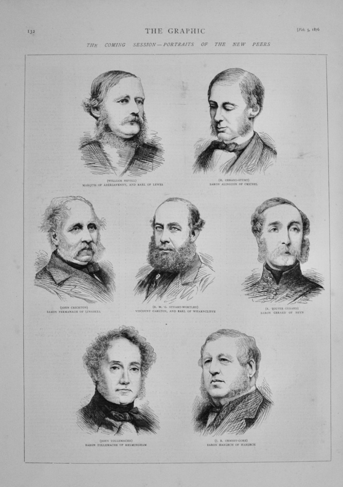 Portraits of the New Peers - 1876