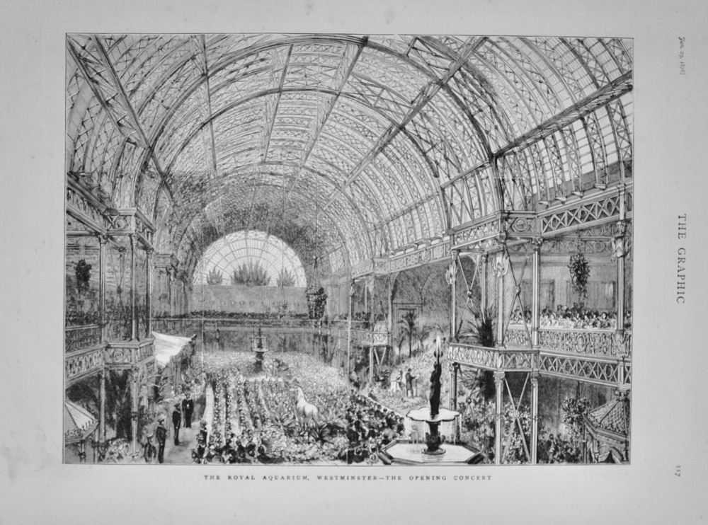 The Royal Aquarium, Westminster - 1876