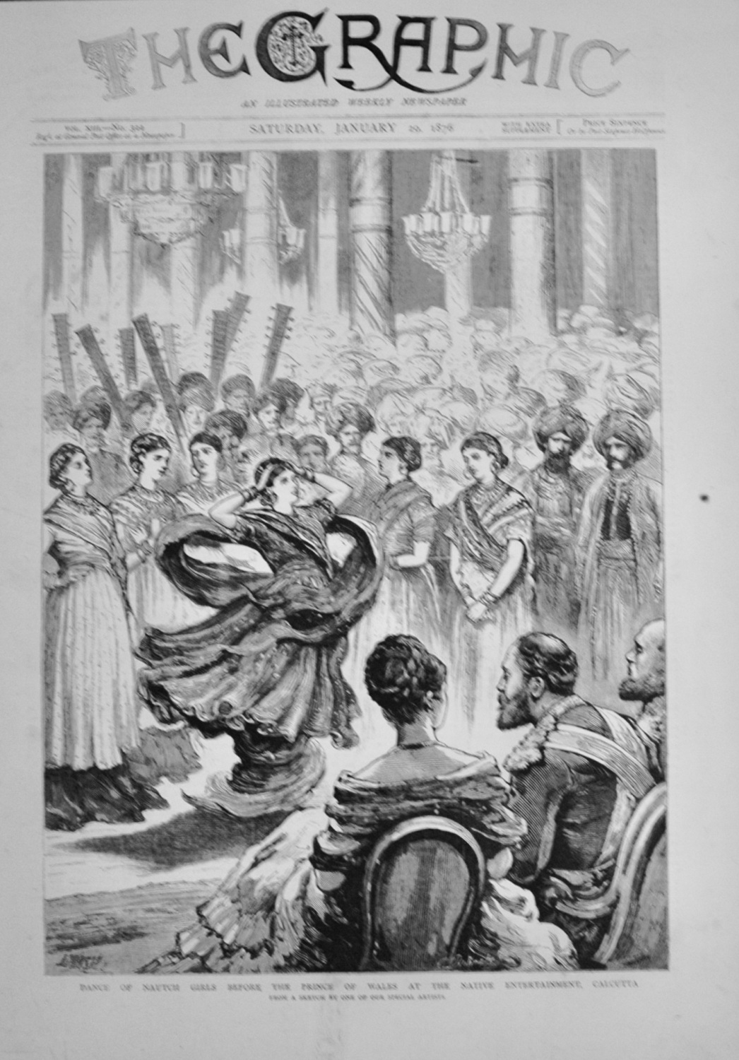 Dance of Nautch Girls before the Prince of Wales - 1876