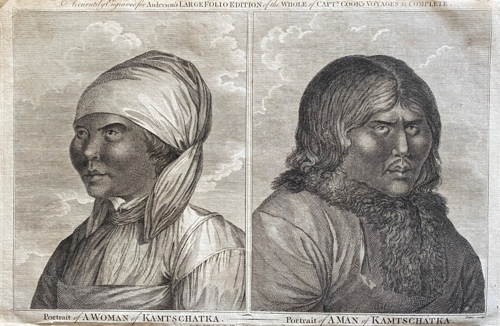 Portrait of A Woman of KAMTSCHATkA.  &  Portrait of A MAN of KAMTSCHATKA.  1784 - 1786