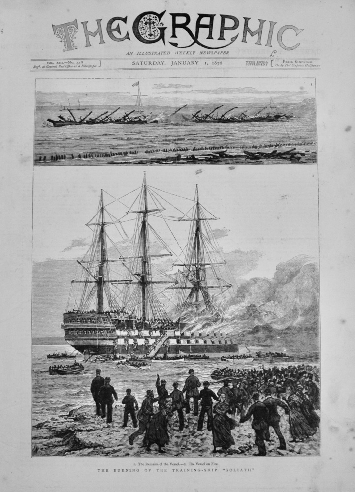The Burning of the Training-Ship "Goliath" - 1876