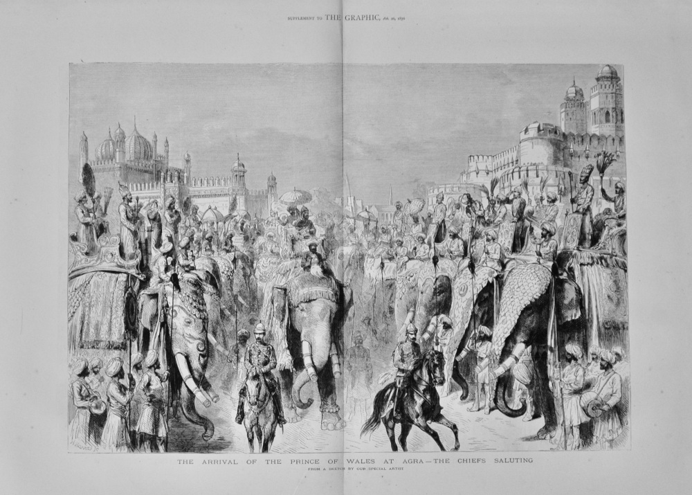 The Arrival of the Prince of Wales at Agra - 1876