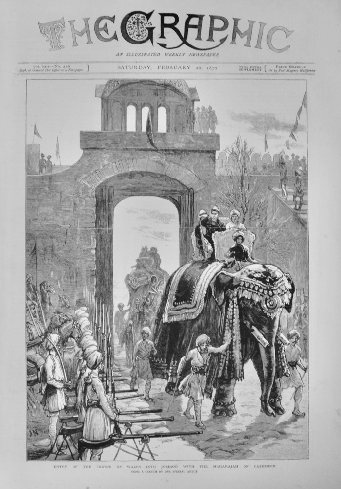 Entry of the Prince of Wales into Jummoo - 1876