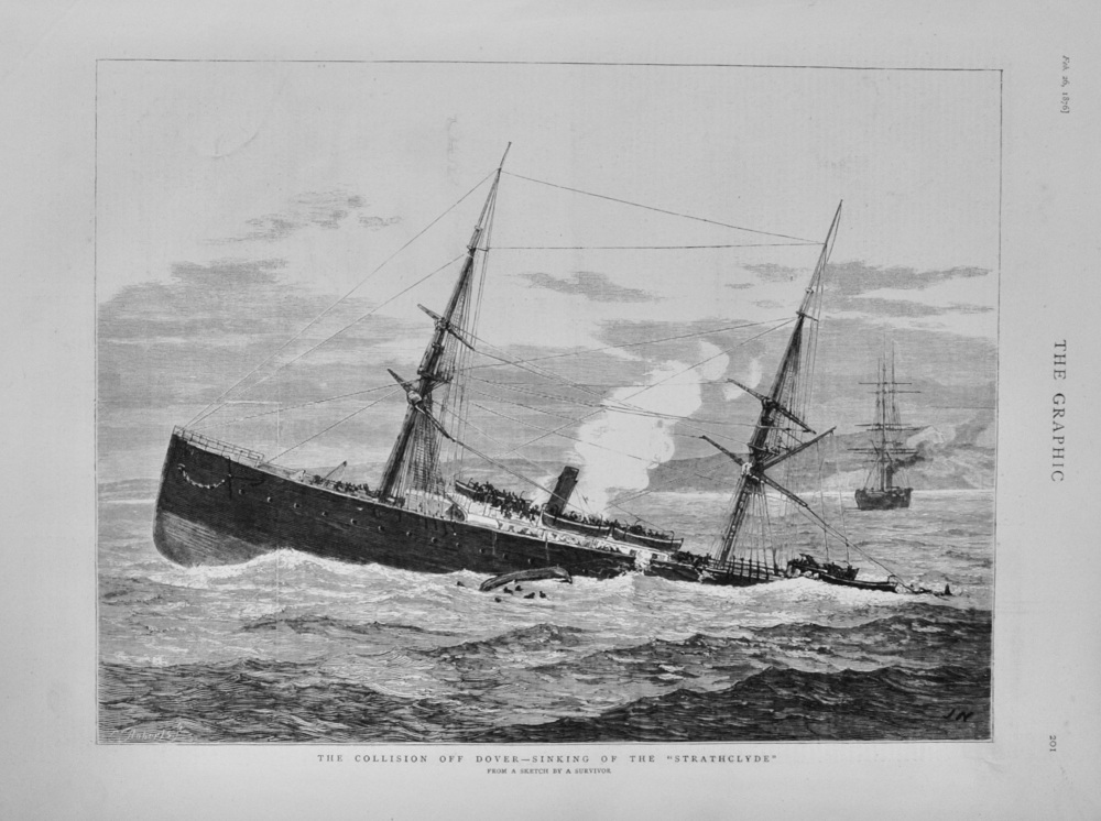 The Sinking of the "Strathclyde" - 1876
