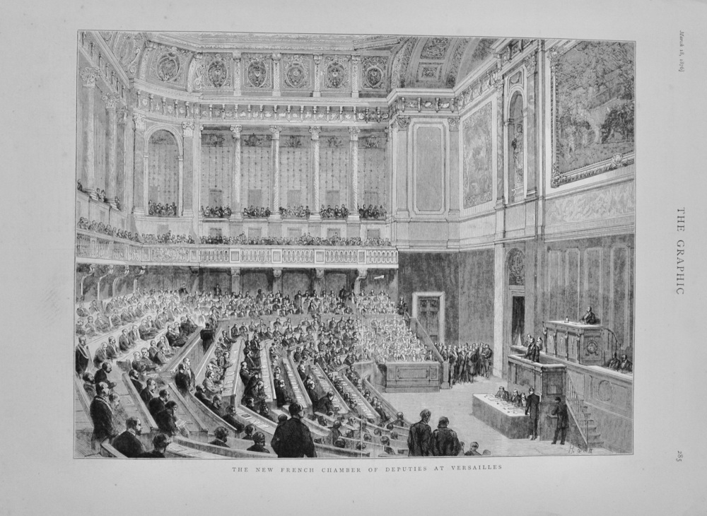 The New French Chamber of Deputies at Versailles - 1876