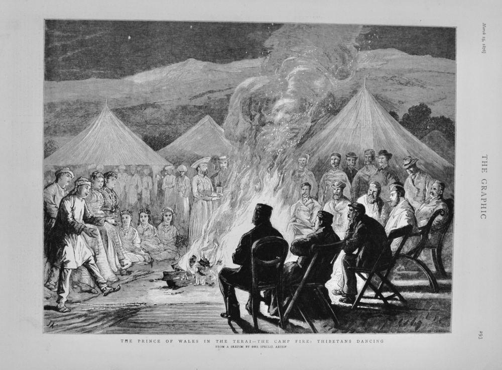 Hunting and Thibetans Dancing - 1876