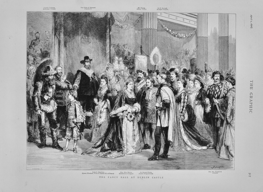 The Fancy Dress Ball at Dublin Castle - 1876