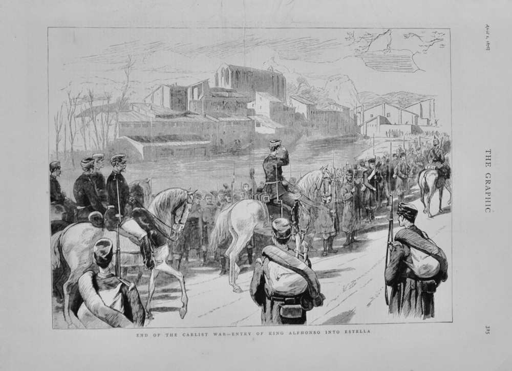 Entry of King Alphonso into Estella - 1876