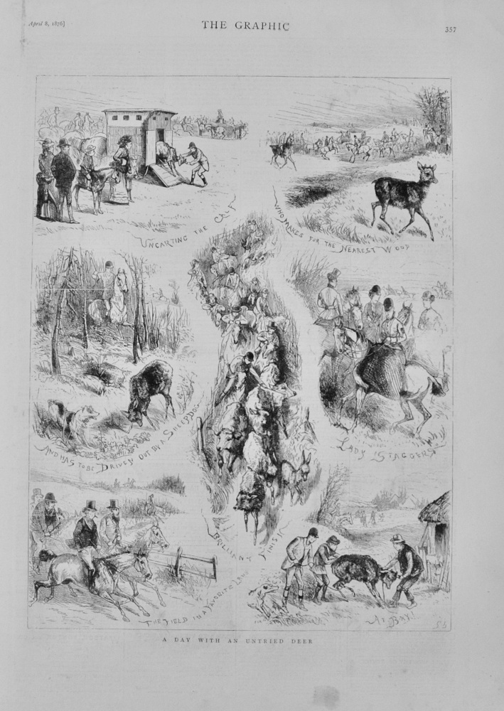 A Day with an untried Deer - 1876
