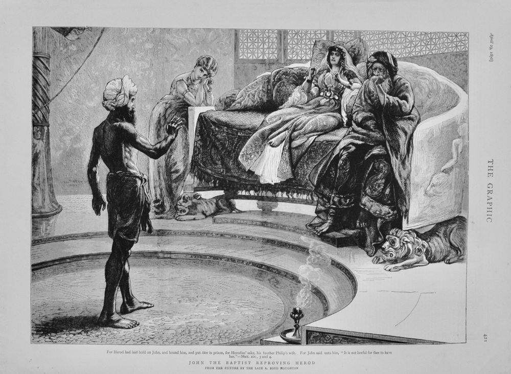 John the Baptist reproving Herod - 1876
