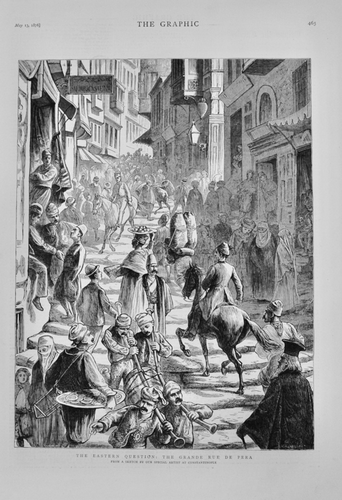 The Grande Rue De Pera - 1876