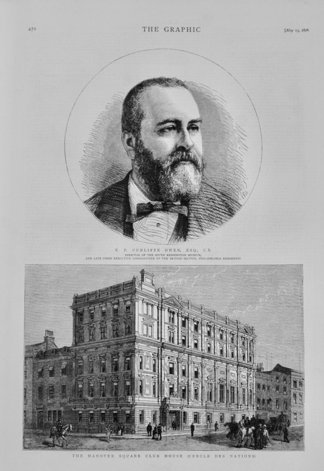 F P Cunliffe, C.B. - 1876