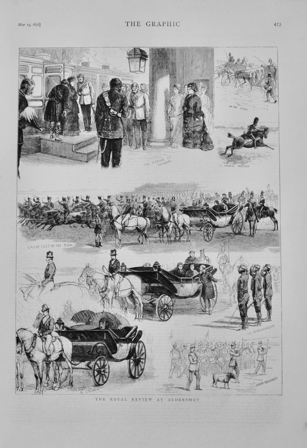 The Royal Review at Aldershot - 1876