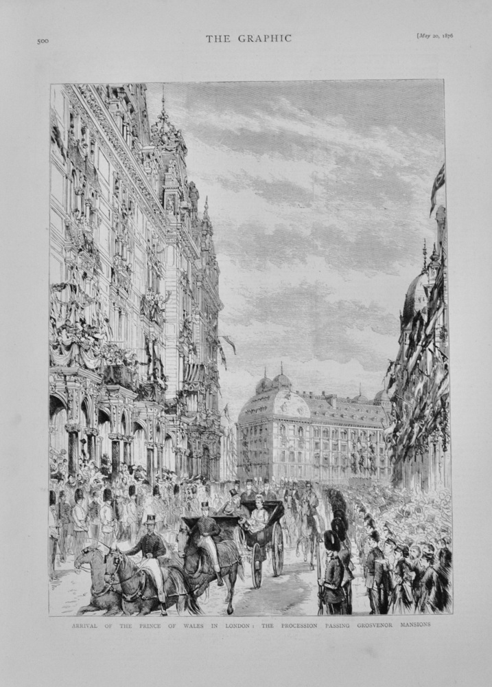 The Prince of Wales Procession in London - 1876