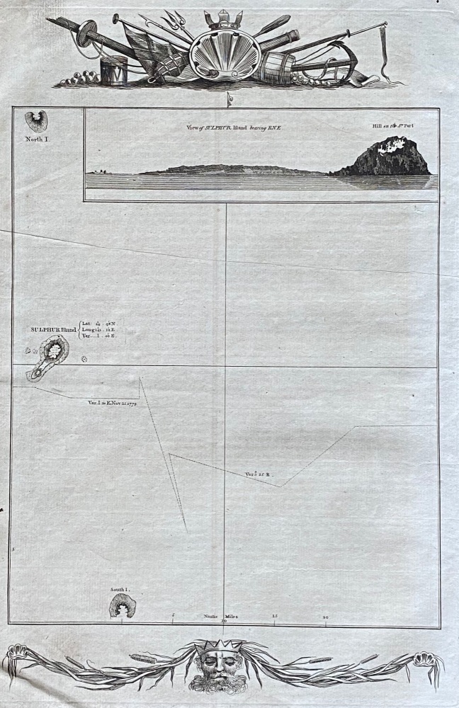 View of SULPHUR Island  bearing  E.N.E.   1784 - 1786