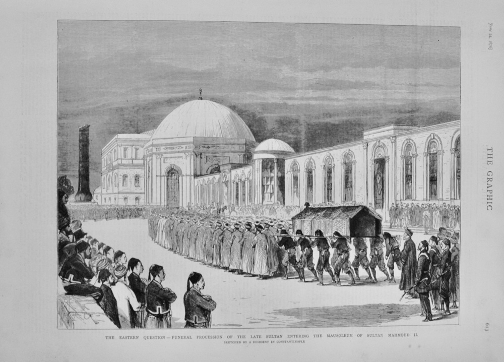 Funeral Procession of the Late Sultan of Turkey (Ottaman Empire) - 1876