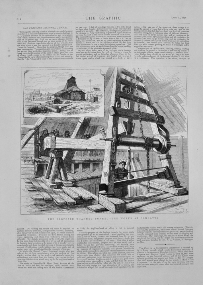 The Proposed Channel Tunnel - 1876