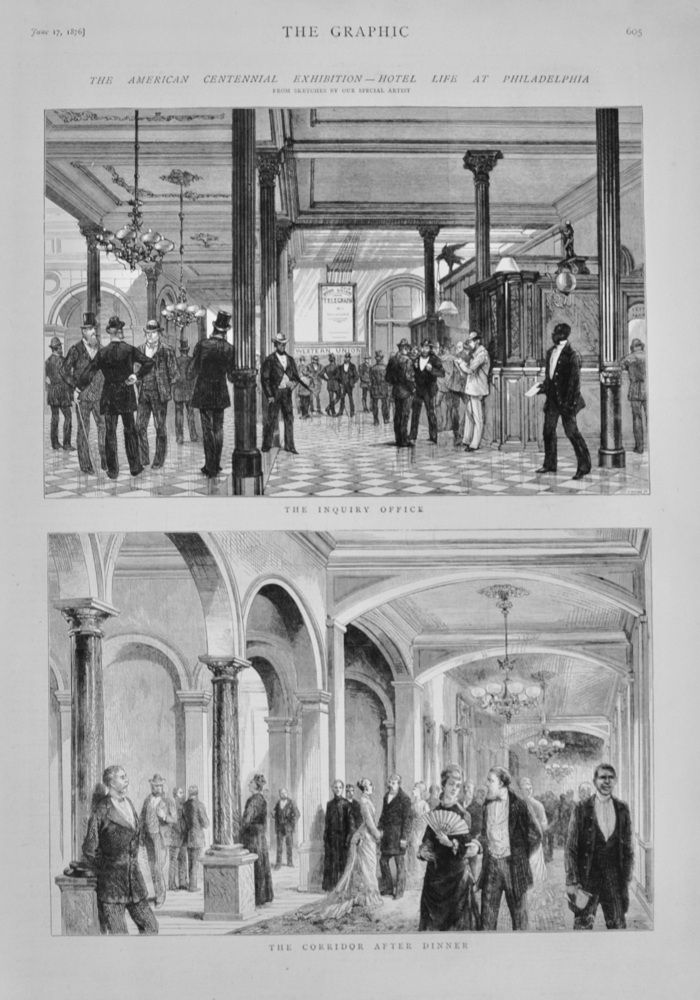 Hotel Life at Philadelphia - 1876
