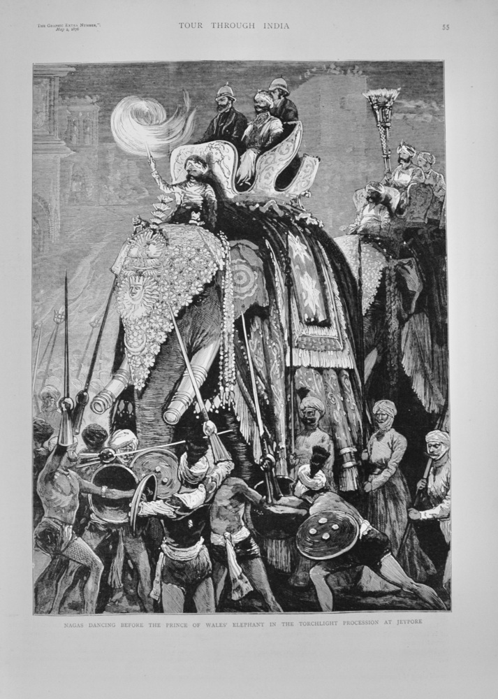 The Torchlight Procession at Jeypore - 1876