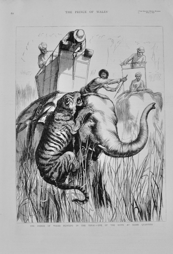 The Prince of Wales Hunting in the Terai - 1876