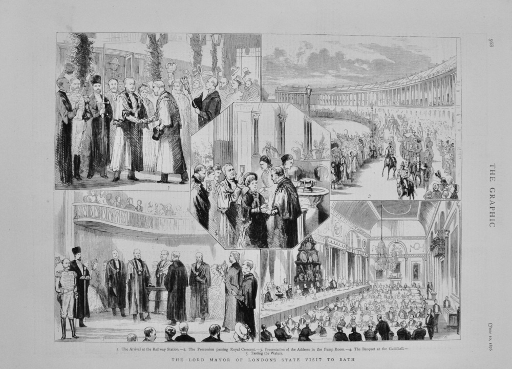The Lord Mayor of London visit to Bath - 1876