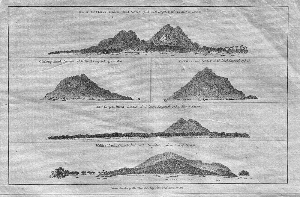 View of Charles Saunders Island.  (Tonga)  1784 - 1786.