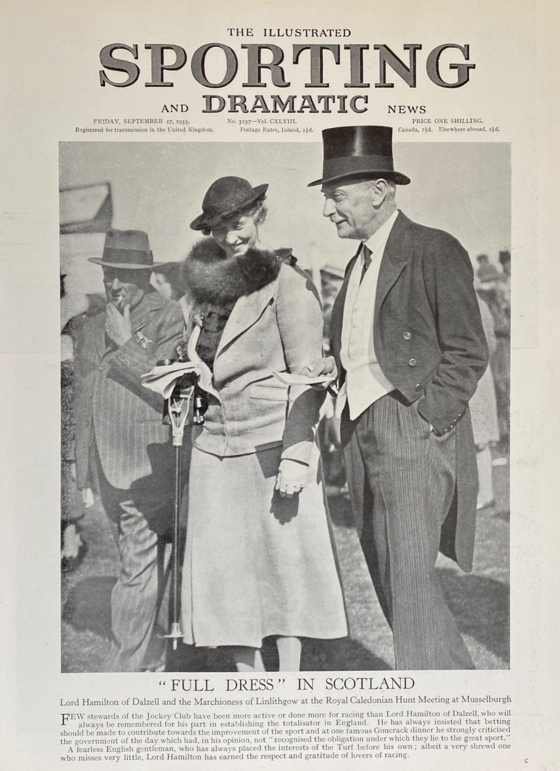 The Illustrated Sporting and Dramatic News - September 27, 1935