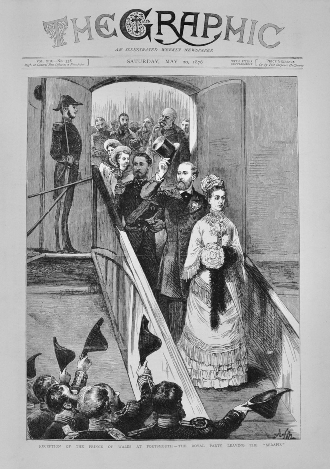 Reception of the Prince of Wales at Portsmouth - 1876