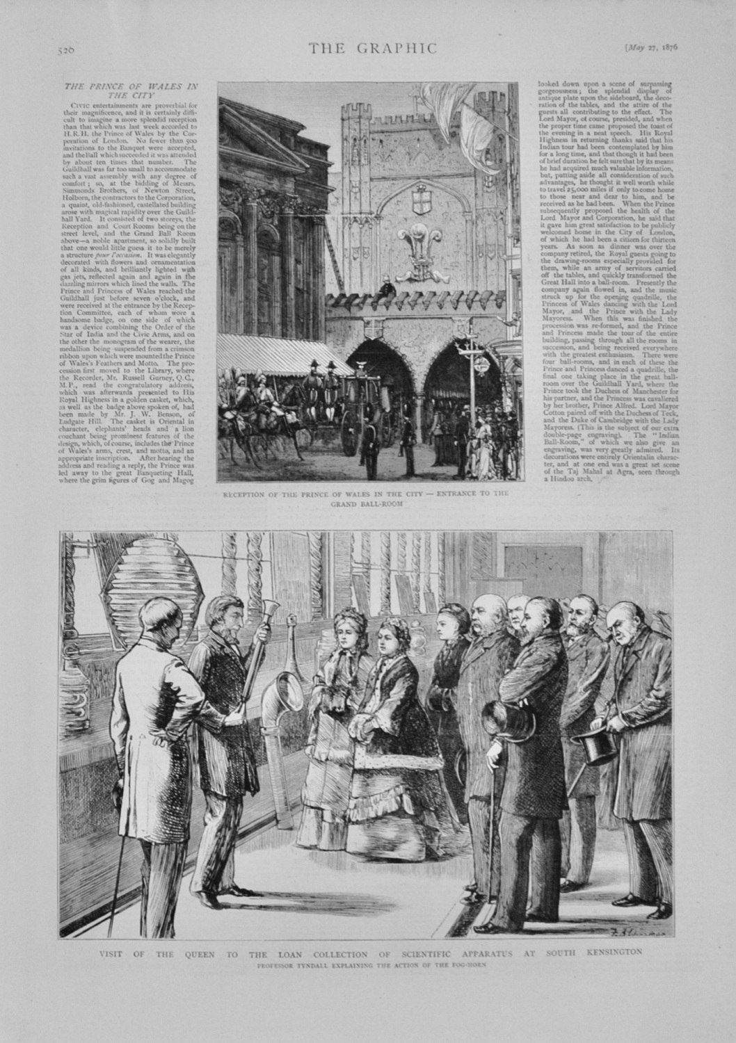 The Prince of Wales in the City of London - 1876
