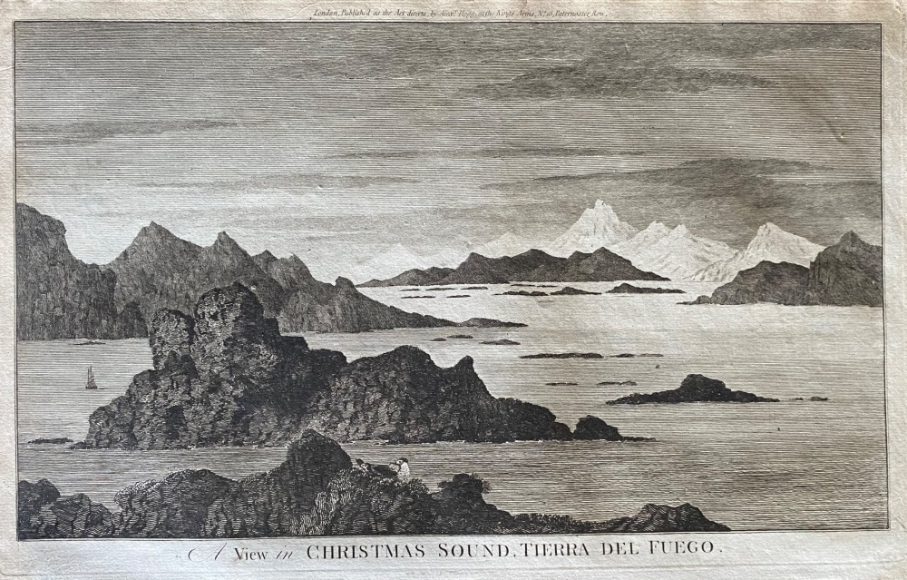 A View in Christmas Sound, Tierra Del Fuego.  1784 - 1786