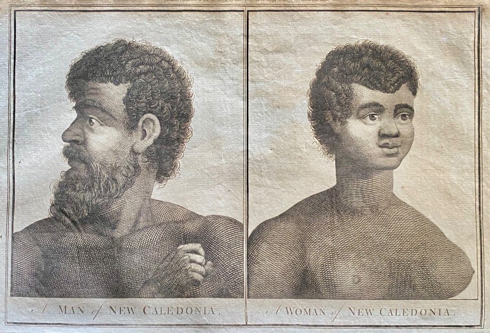 A Man of New Caledonia.  &  A Woman of New Caledonia.  1784 - 1786