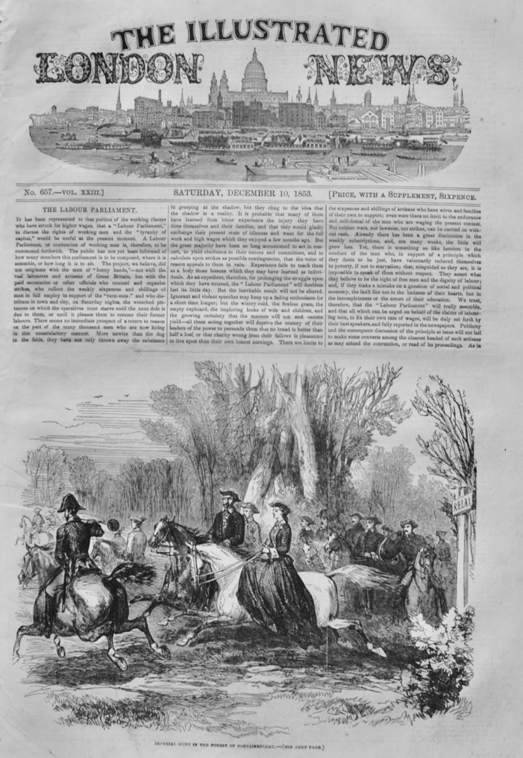 The Illustrated London News, December 10, 1853