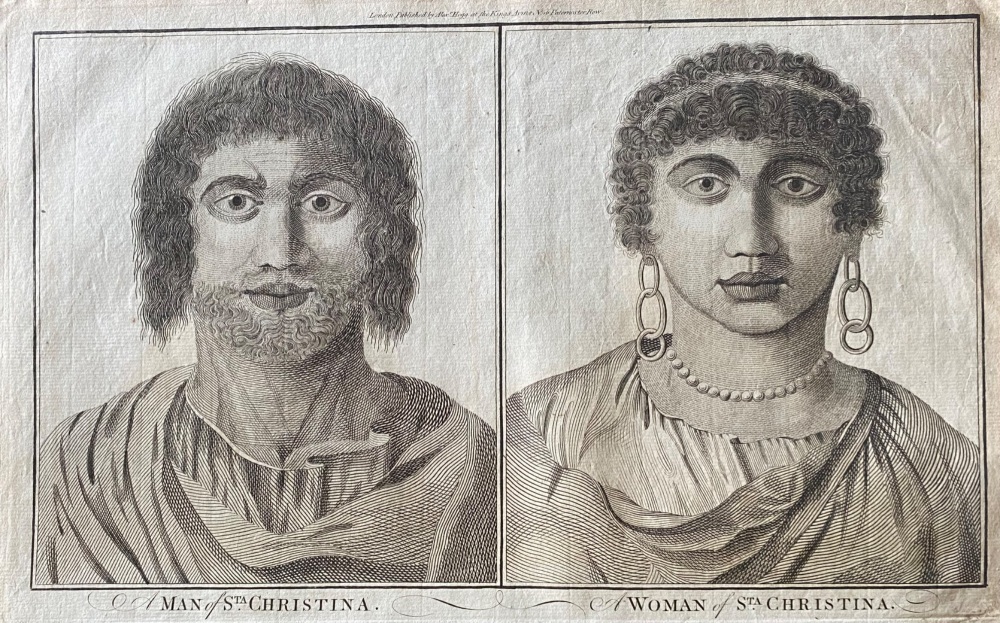 A MAN of SANTA CHRISTINA.  &  A WOMAN of SANTA CHRISTINA.  1784 - 1786