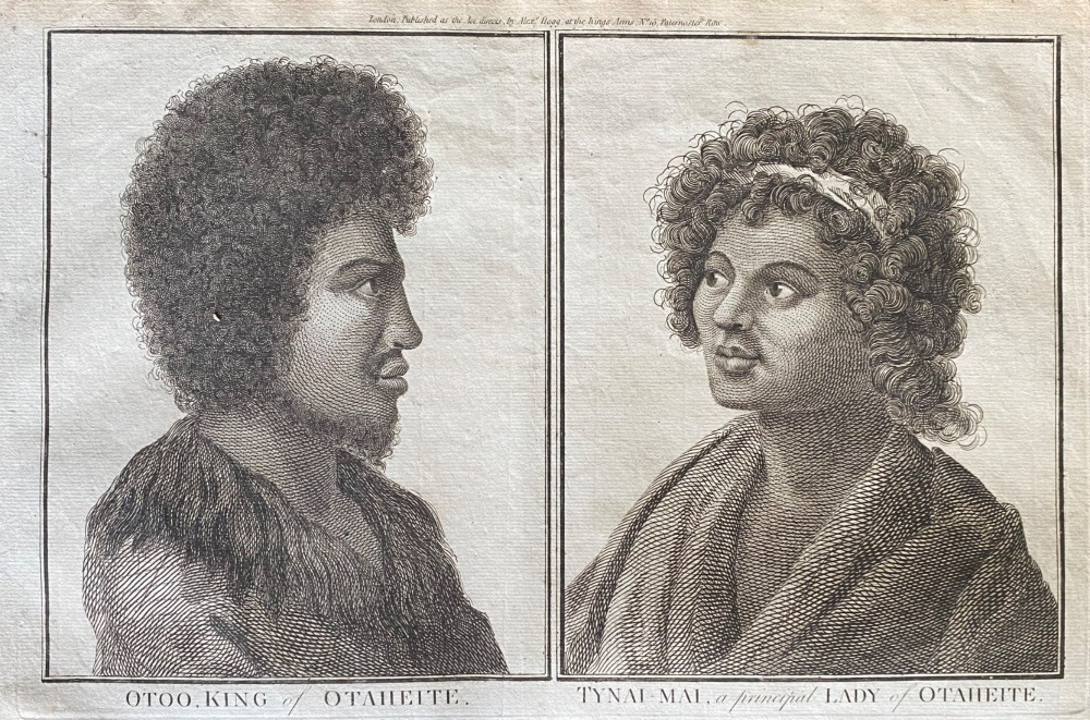 OTOO,  KING of  OTAHEITE.  &  TYNAI - MAI,  a principal  LADY of OTAHEITE.  1784 - 1786