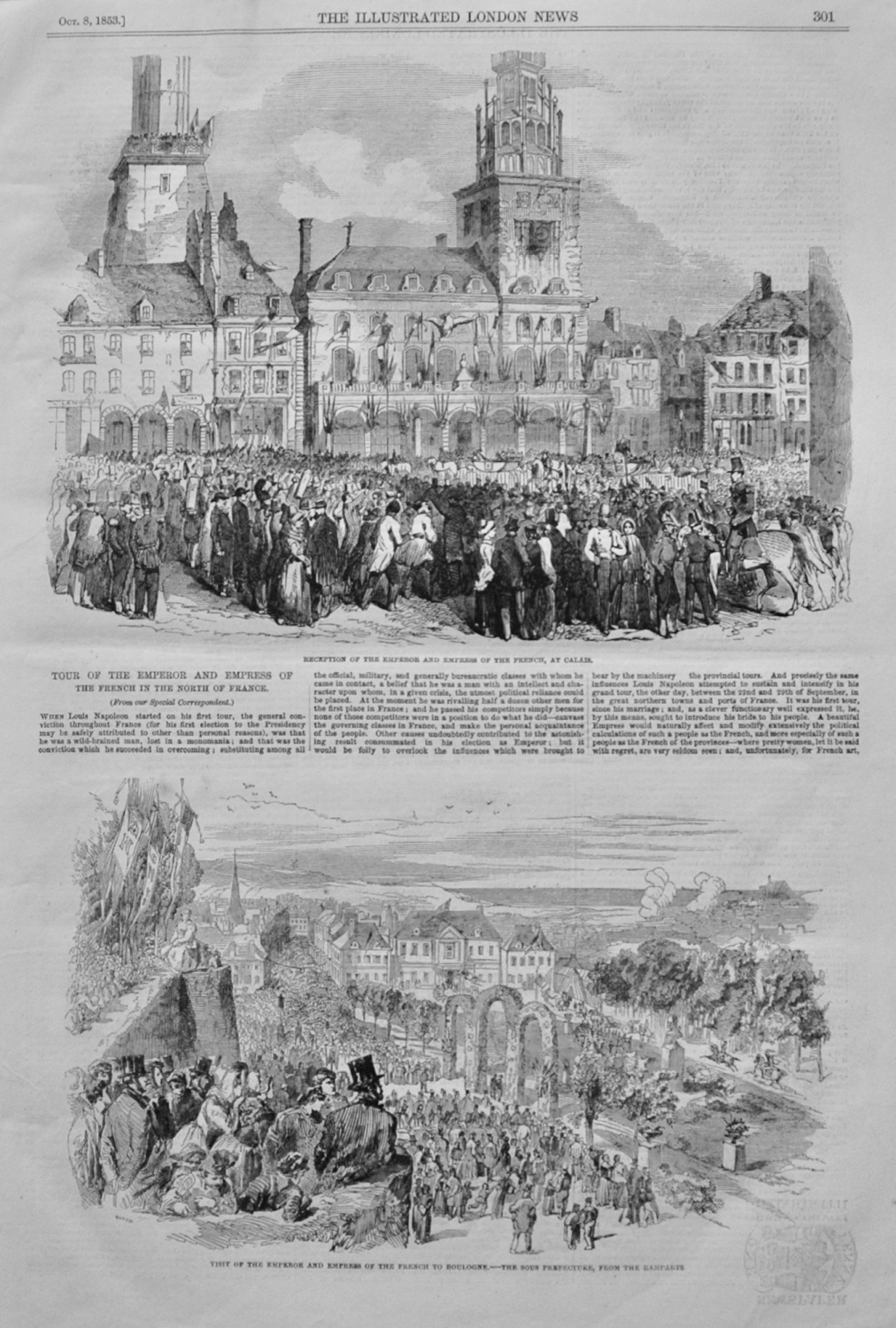 Tour of the French Emperor and Empress in the North of France - 1853