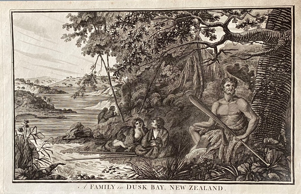 A FAMILY in DUSK BAY,  NEW ZEALAND.  1784 - 1786