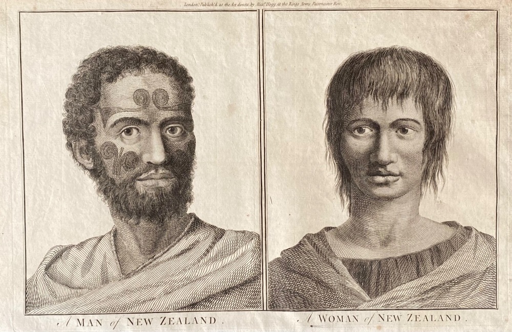 A MAN of NEW ZEALAND.  &  A WOMAN of NEW ZEALAND.  1784 - 1786