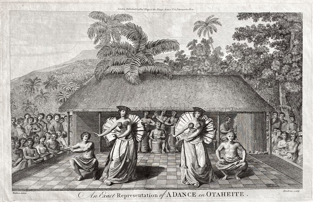 An Exact Representation of A DANCE in OTAHEITE.  1784 - 1786