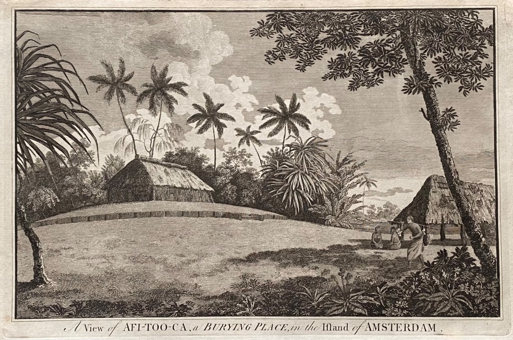 A View of AFI-TOO-CA, a BURYING PLACE, in the Island of AMSTERDAM.  1784 - 1786