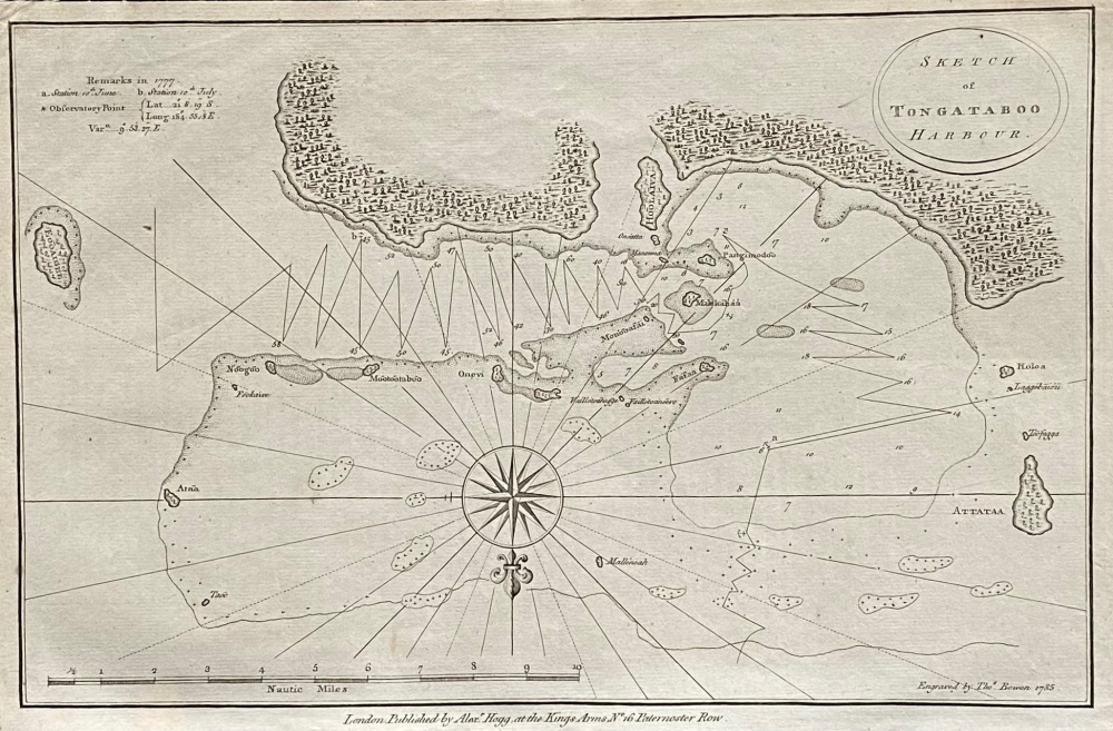 Sketch of TONGATABOO Harbour.  1784 - 1786
