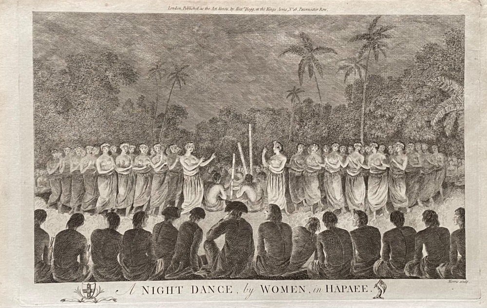 A NIGHT DANCE,  by  WOMEN, in HAPAEE.  1784 - 1786