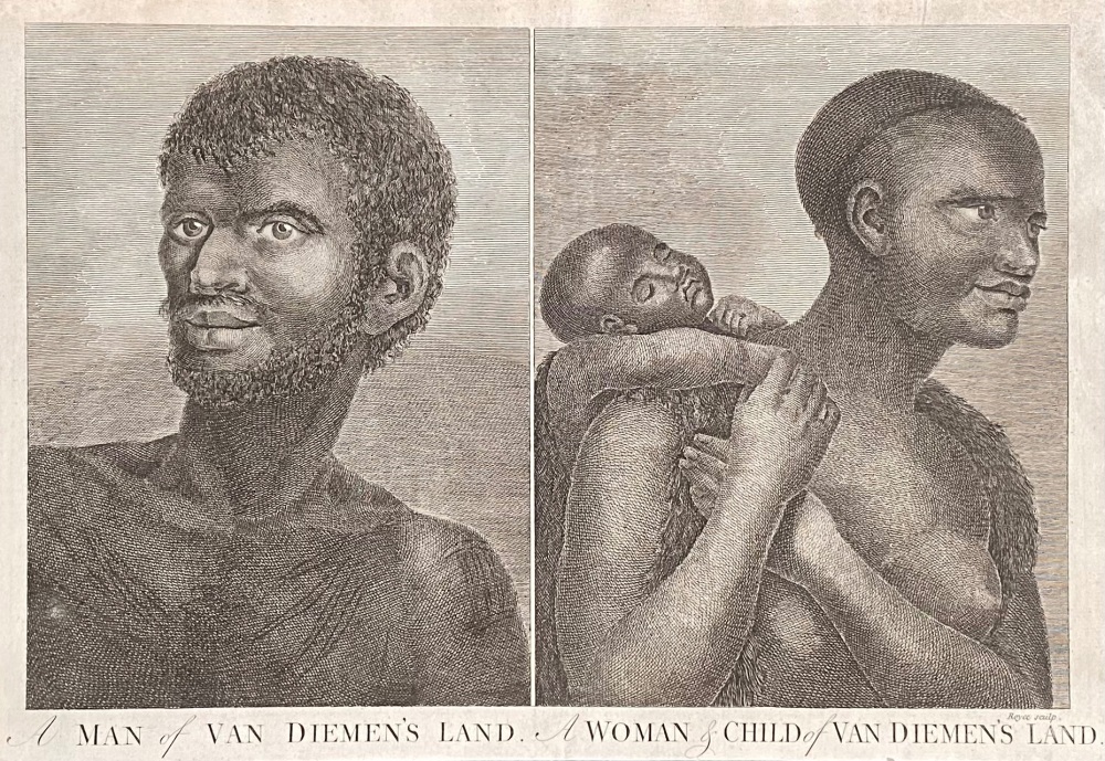 A MAN of VAN  DIEMEN'S  LAND.  &  A WOMAN &  CHILD of VAN  DIEMEN'S  LAND.  1784-86.