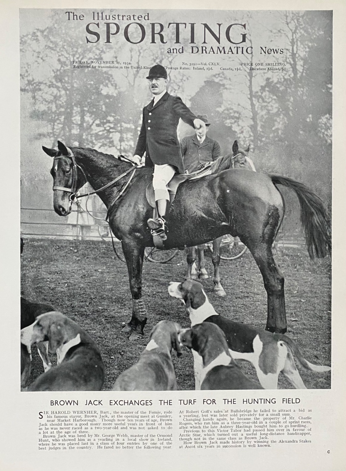 The Illustrated Sporting and Dramatic News - November 16, 1934