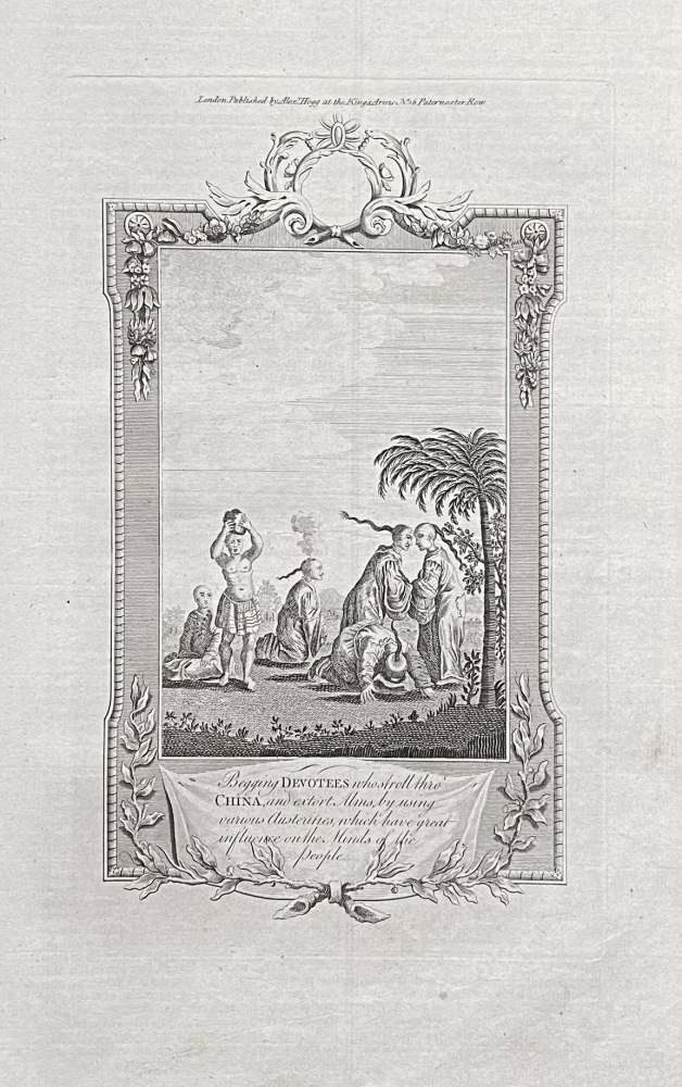 Begging DEVOTEES who stroll thro' CHINA, and extort Alms by using various Austerities, which have great influence on the Minds of the people.  1784-86