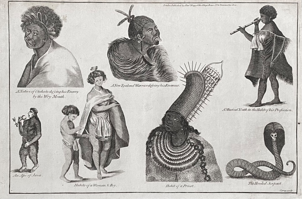 A New Zealand Warrior defying his Enemies. 1784-86.